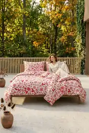 Cotton Collection Kışlık Pazen Tek Kişilik Nevresim Seti Floral 2
