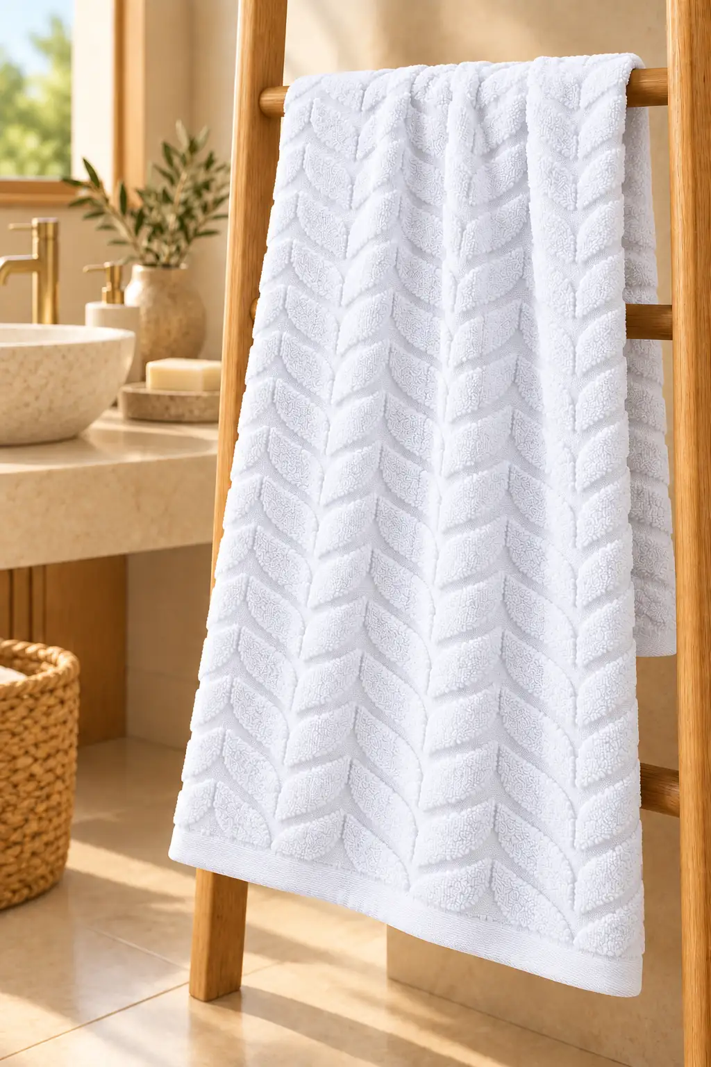 Cotton Love Banyo Havlusu Beyaz
