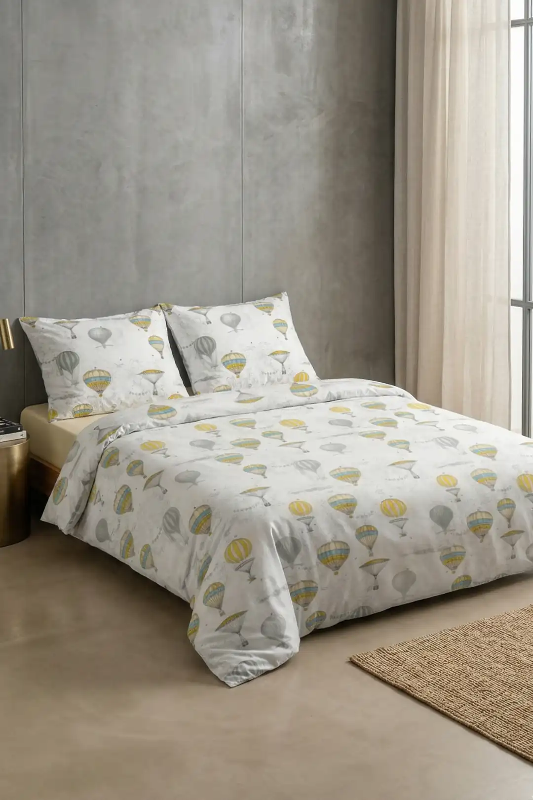 Cotton Collection Tek Kişilik Nevresim Takımı Kapadokya 1