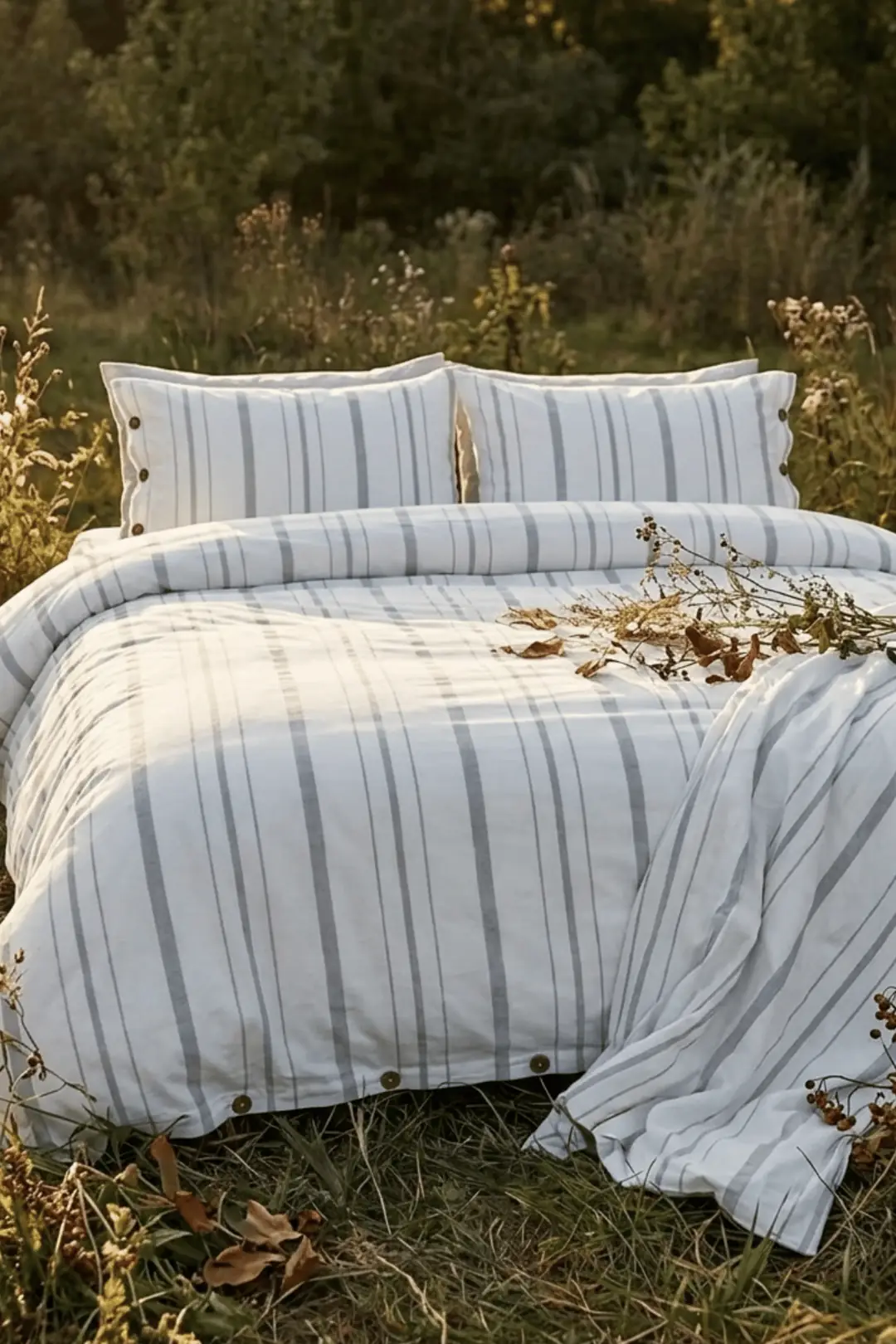 Cotton Collection Tek Kişilik Çizgili Nevresim Seti Solinea 3
