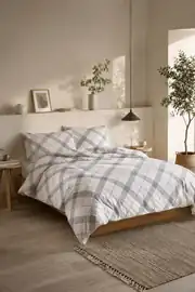 Cotton Collection Ranforce Çift Kişilik Nevresim Seti Grey Red 8