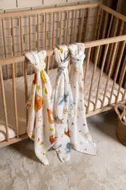 Cotton Collection Bebek 3'lü Müslin Set Douce 5
