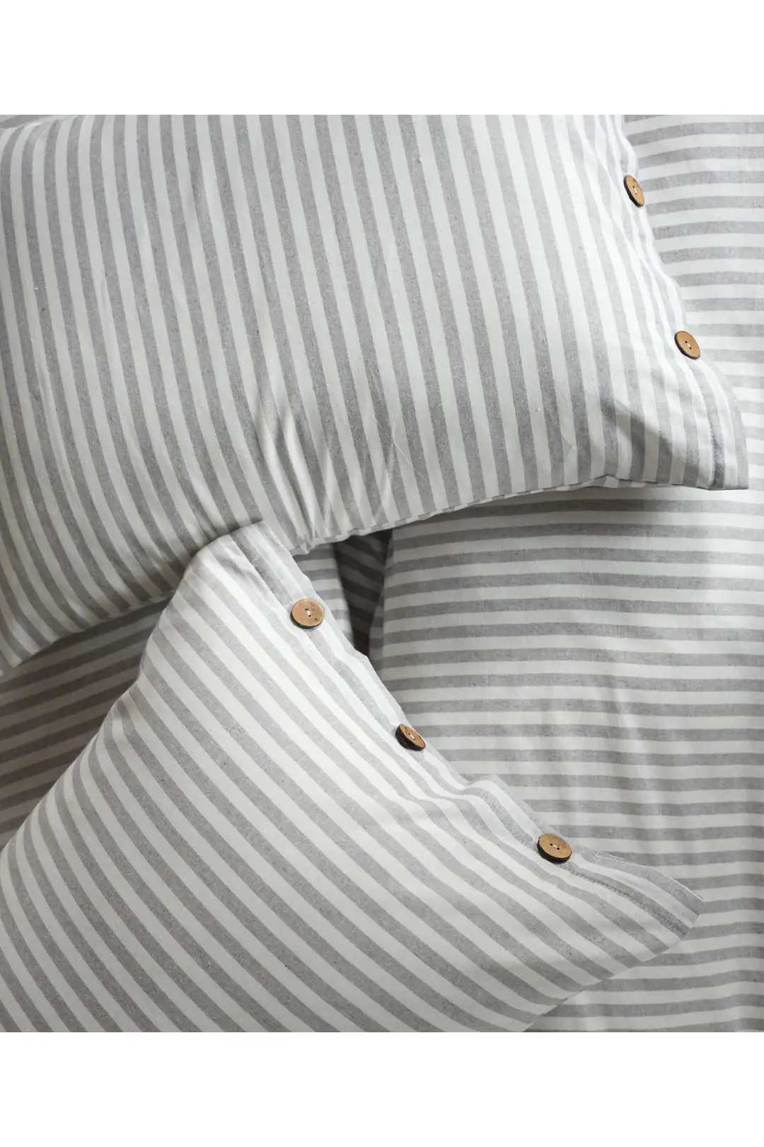 Cotton Collection Tek Kişilik Çizgili Nevresim Seti Reveboheme 8