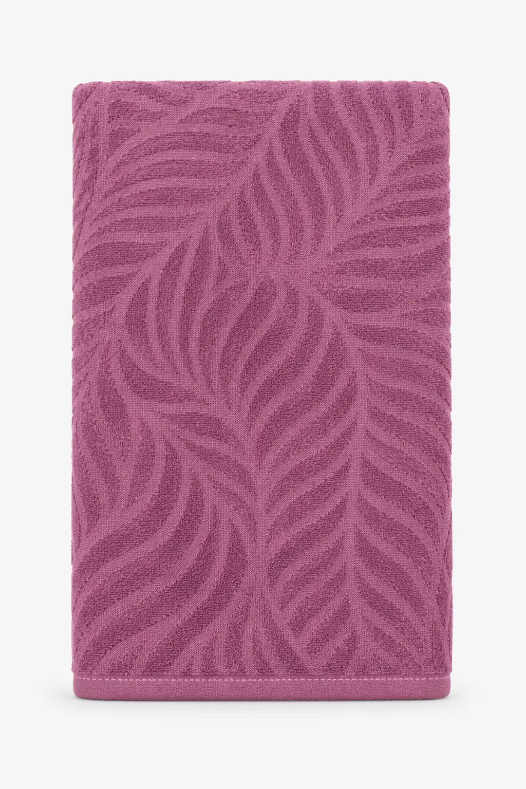 La Notte Flora Queen Kadife Duş Havlusu Mürdüm 70x150 cm 6