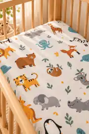 Flanel Bebek Lastikli Çarşaf Safari 2