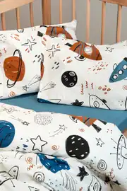 Cotton Collection %100 Pamuk Bebek Nevresim Takımı Space 2