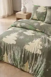 Cotton Collection Flanel Çift Kişilik Nevresim Takımı Gcref2298 2