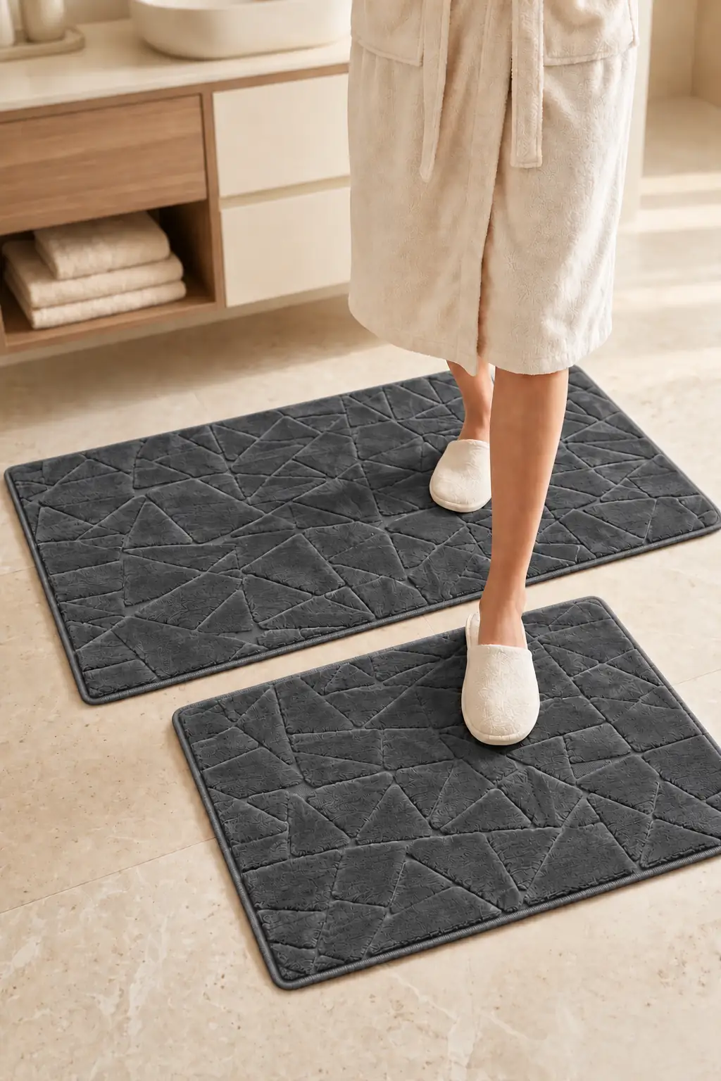 Cotton Collection Welsoft 2'li Klozet Takımı Glass Antrasit