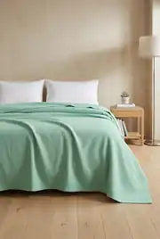 Cotton Collection Pike Çift Kişilik Pike Yeşil 3