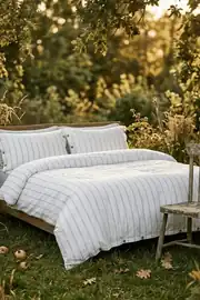 Cotton Collection Tek Kişilik Çizgili Nevresim Seti Rayuna 4