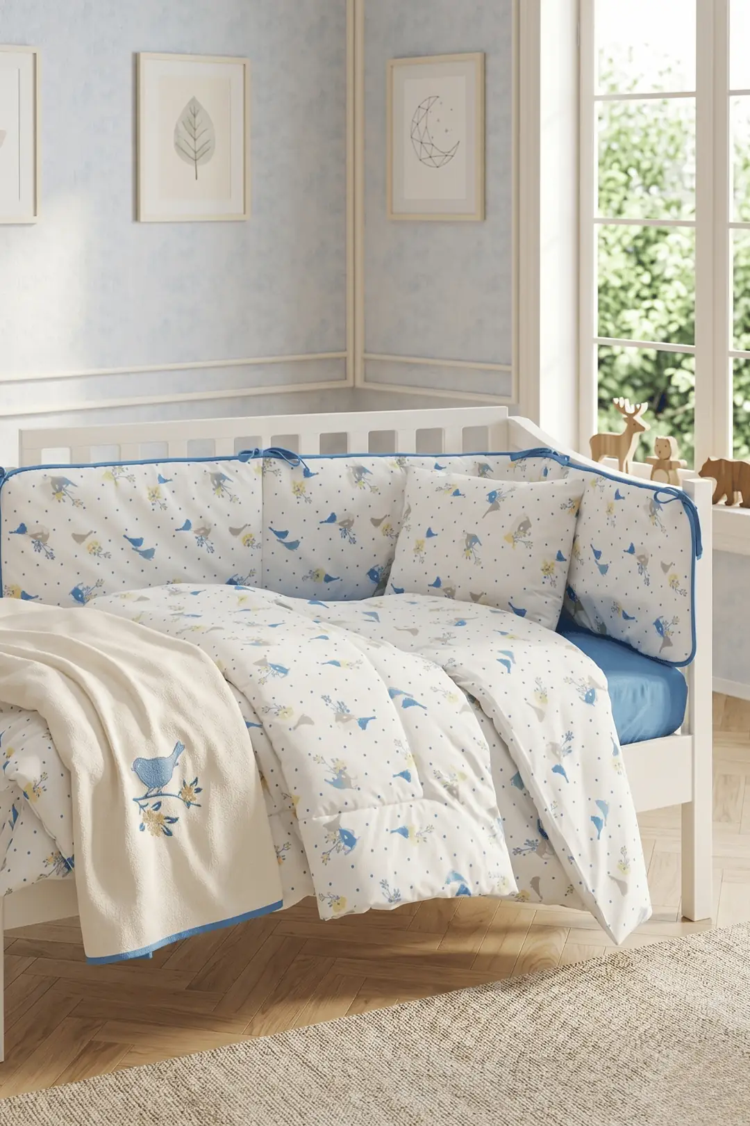 Lanotte Ranforce Bebe Nevresim Takımı Lola Mavi