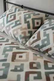 Cotton Collection Kışlık Pazen Tek Kişilik Nevresim Seti Geo Harmony 8