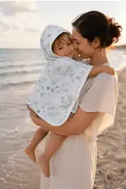 La Notte Elovia %100 Pamuk Müslin Bebek & Çocuk Panço Havlu (0-3 Yaş) 3