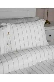 Cotton Collection Çift Kişilik Çizgili Nevresim Seti Rayuna 4