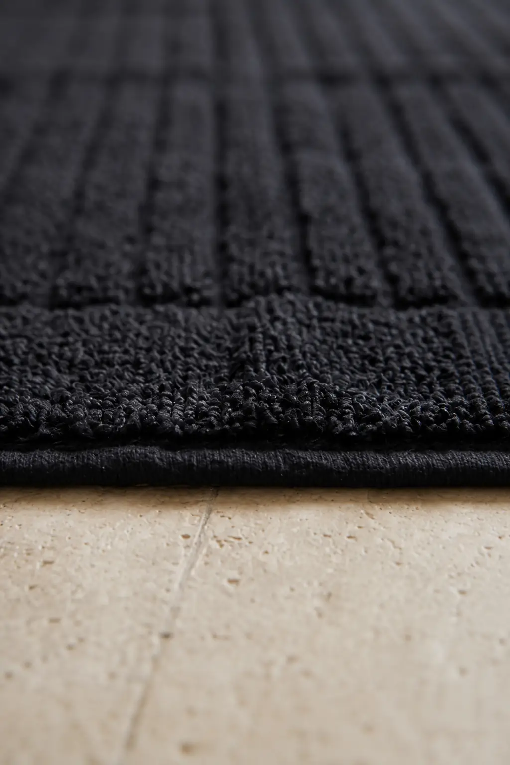 La Notte Solid Color 50x70 Havlu Paspas Siyah 4