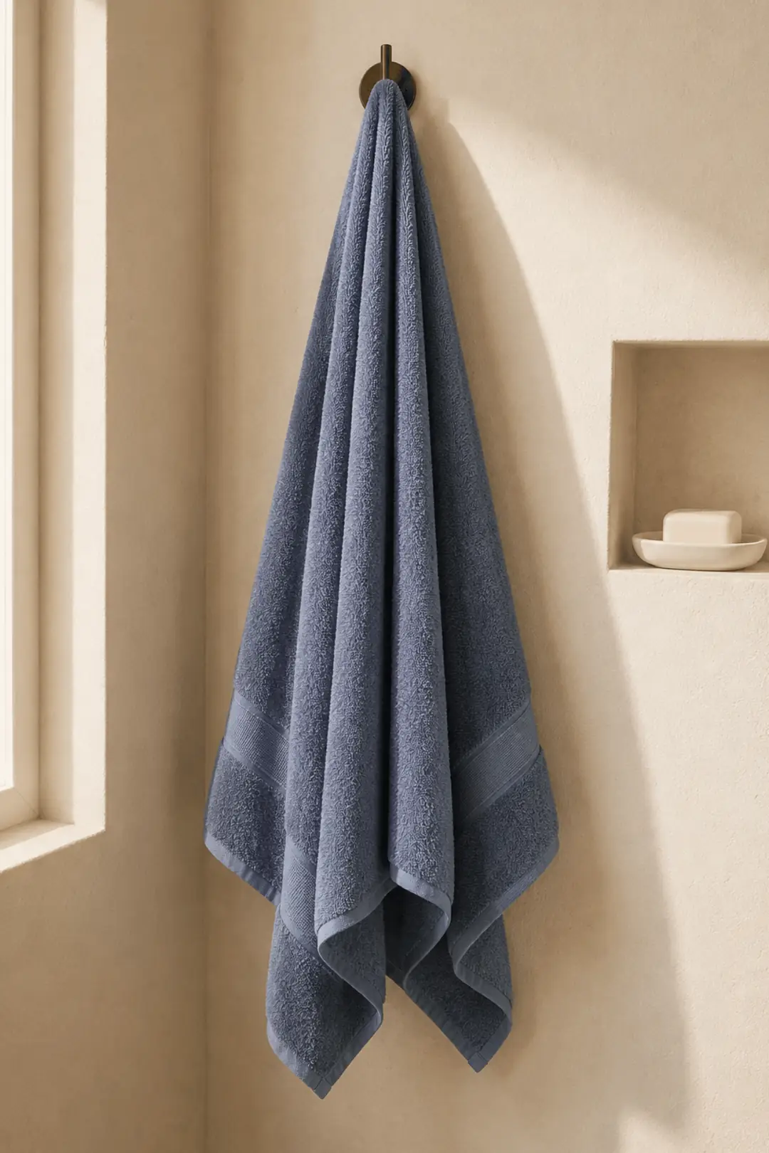 La Notte Solid Colors Banyo Havlusu İndigo 90x145 cm
