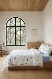 Cotton Collection Ranforce Tek Kişilik Nevresim Takımı Aritmetik 1