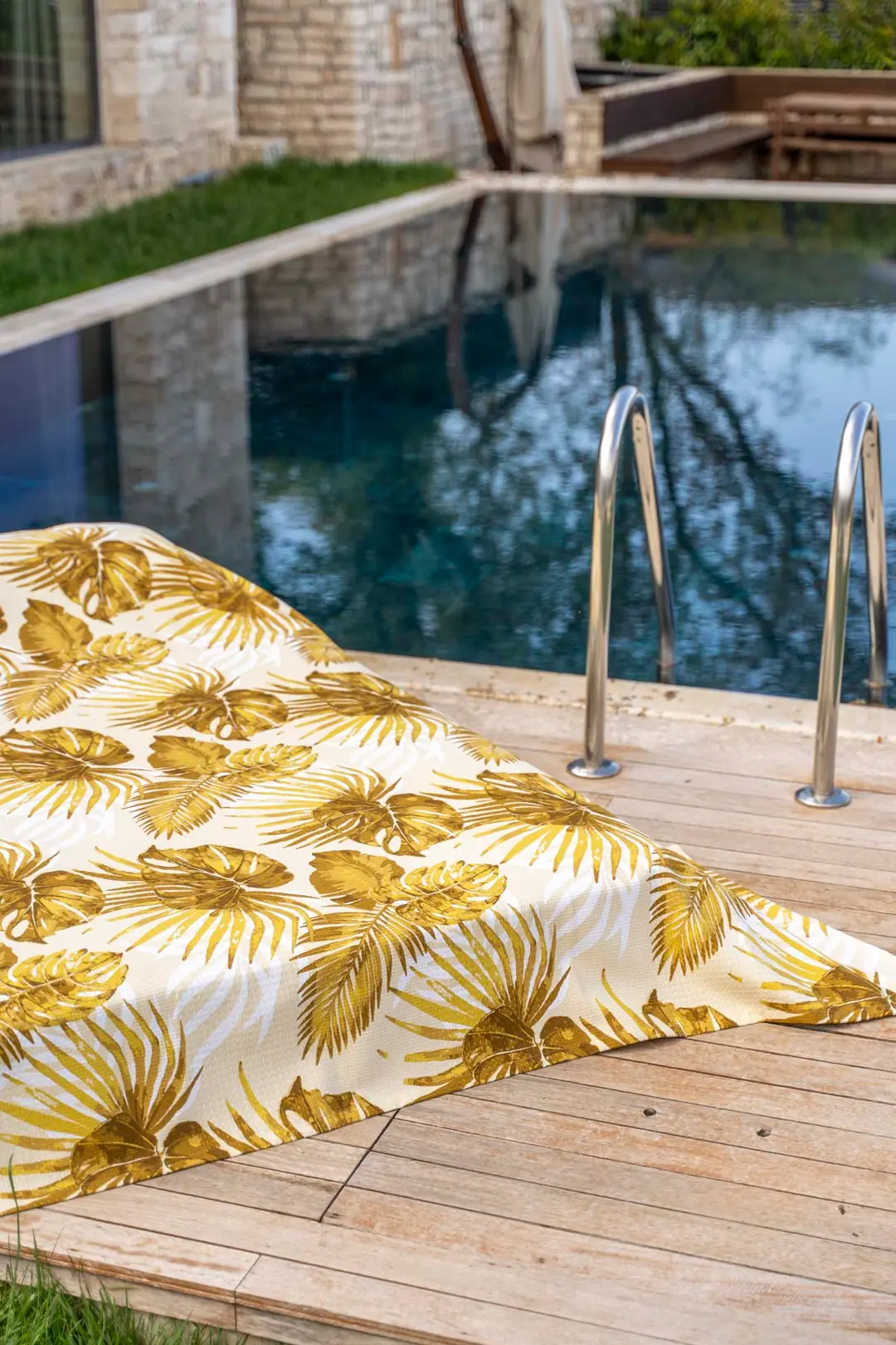 Cotton Collection Çift Kişilik Yatak Örtüsü Palmera 8