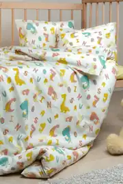 Cotton Collection %100 Pamuk Bebek Nevresim Takımı Dinosaurs 3