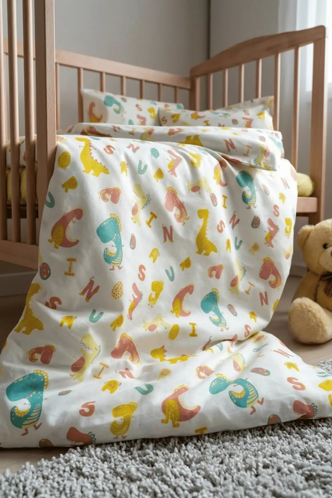 Cotton Collection %100 Pamuk Bebek Nevresim Takımı Dinosaurs 6