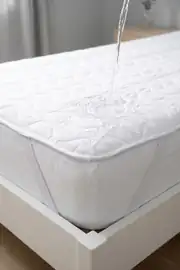 Cotton Collection Çift Kişilik Sıvı Geçirmez Köşe Lastikli Yatak Alezi Beyaz 2