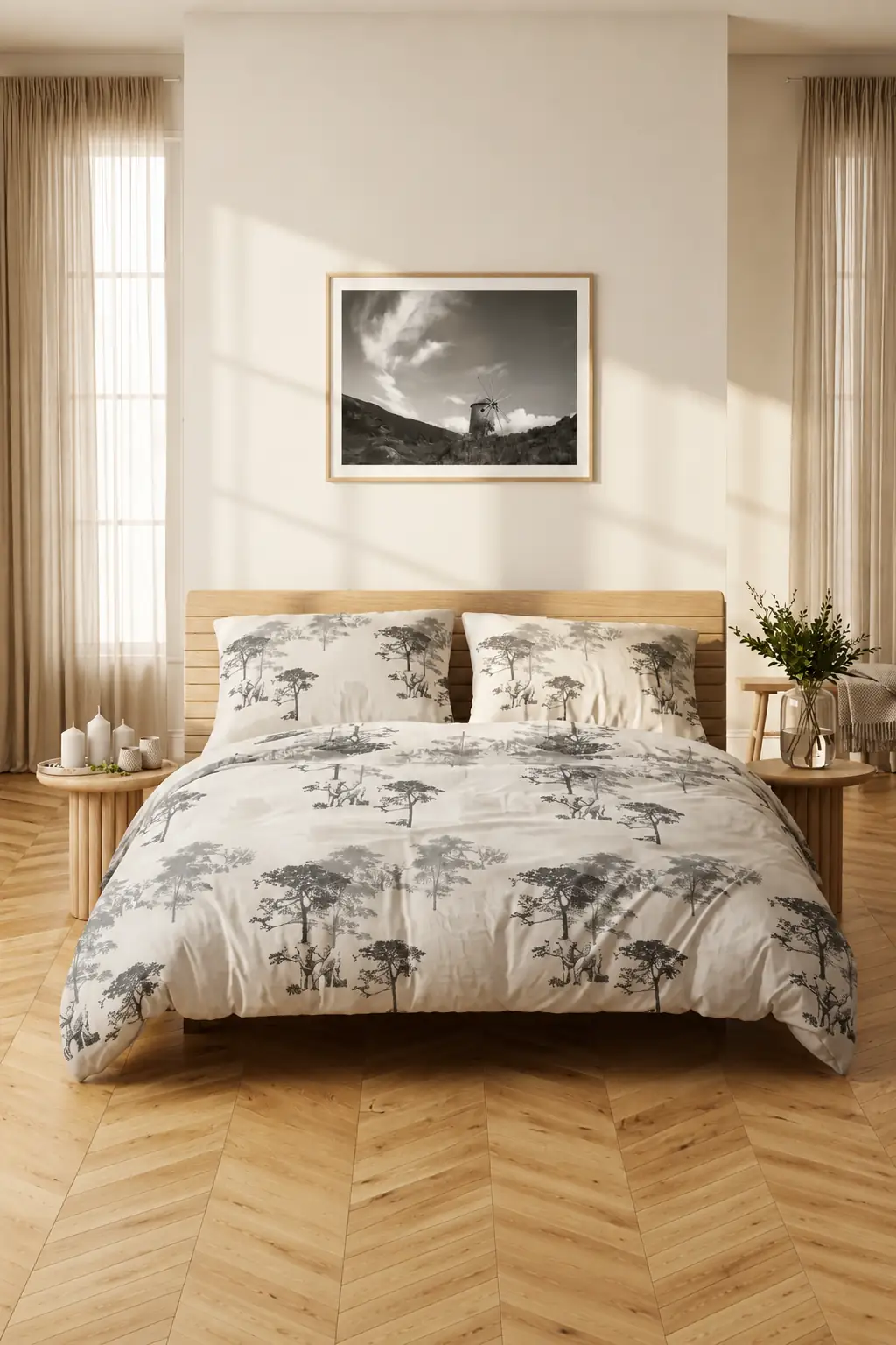 Cotton Collection Tek Kişilik Nevresim Takımı Grave