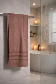 Cotton Collection Banyo Havlusu Kahve 4
