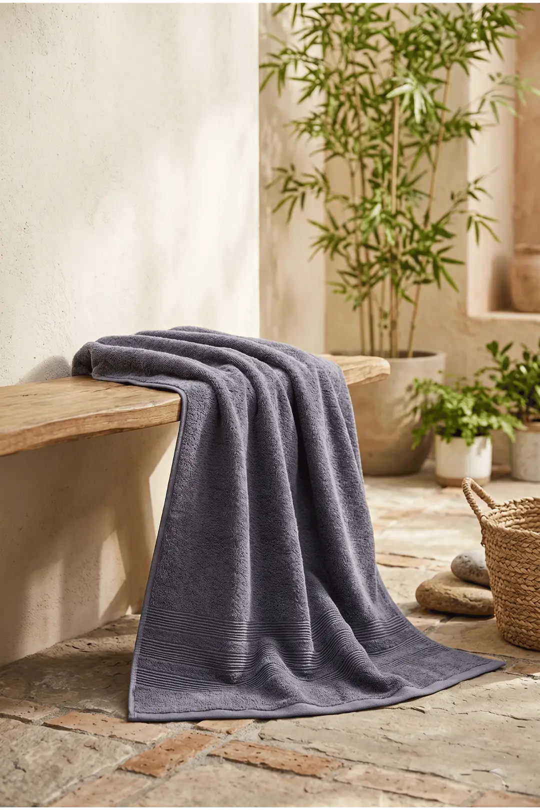 Cotton Collection Banyo Havlusu Antrasit 6