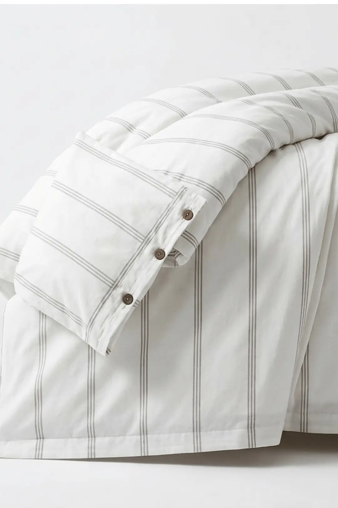 Cotton Collection Çift Kişilik Çizgili Nevresim Seti Seroya 5