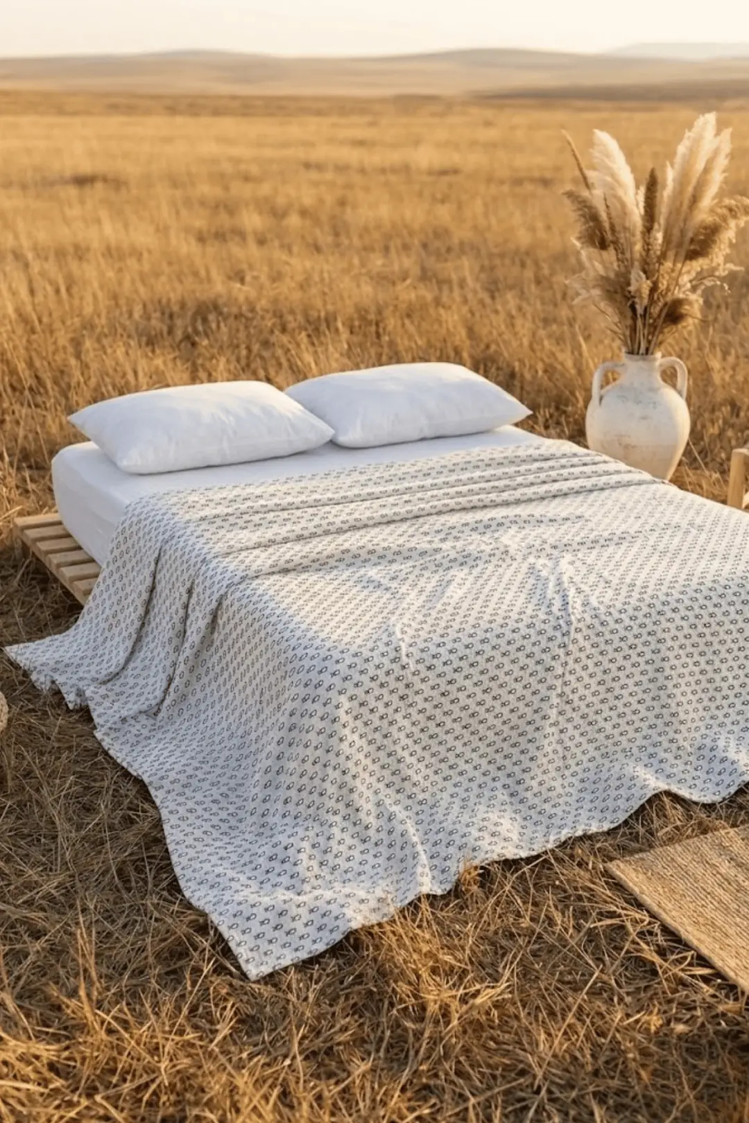 Cotton Collection Tek Kişilik Pike Balık