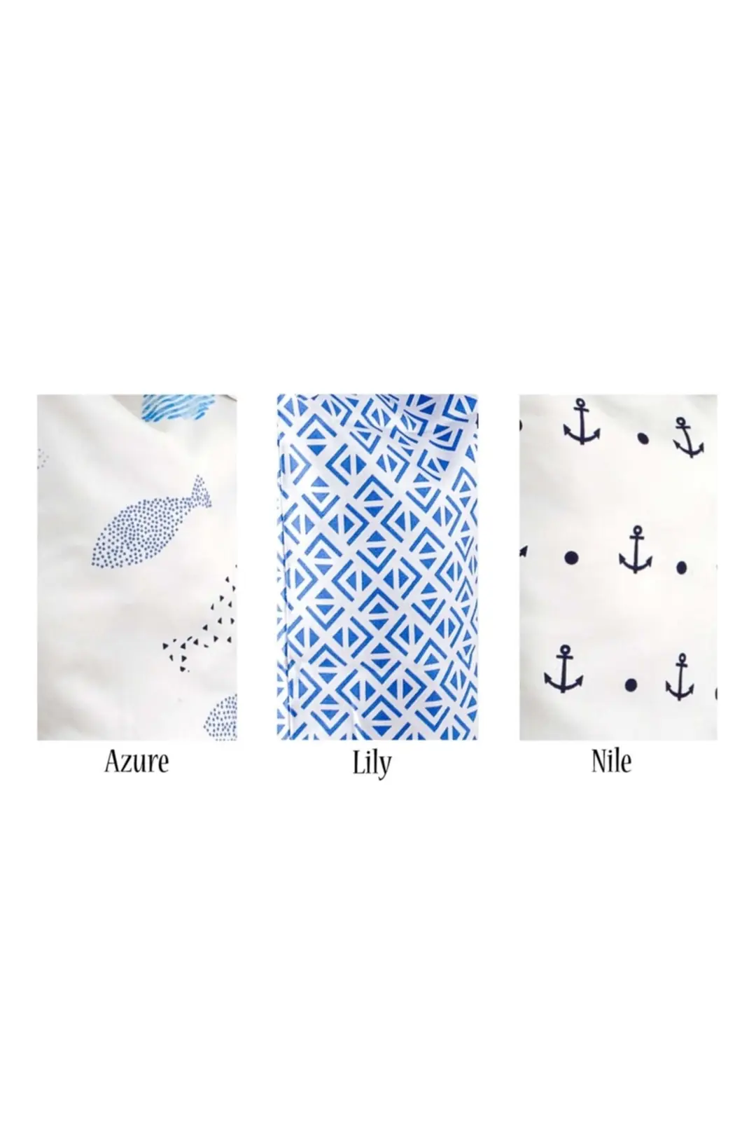 Cotton Collection Döşemelik Masa Örtüsü Lily Mavi 2