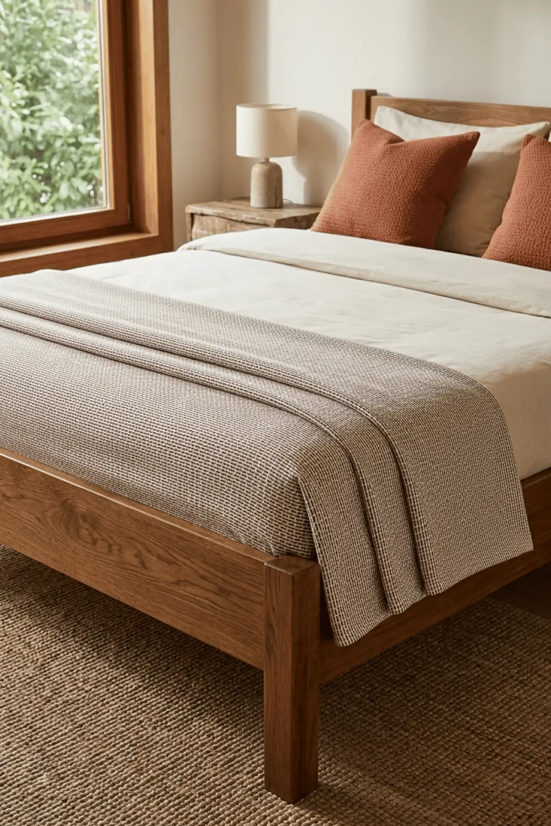 Cotton Collection Dash Çift Kişilik Pike Kahve 210x230 cm 4