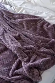 La Notte Soft Elegant Tek Kişilik Battaniye Mürdüm 3