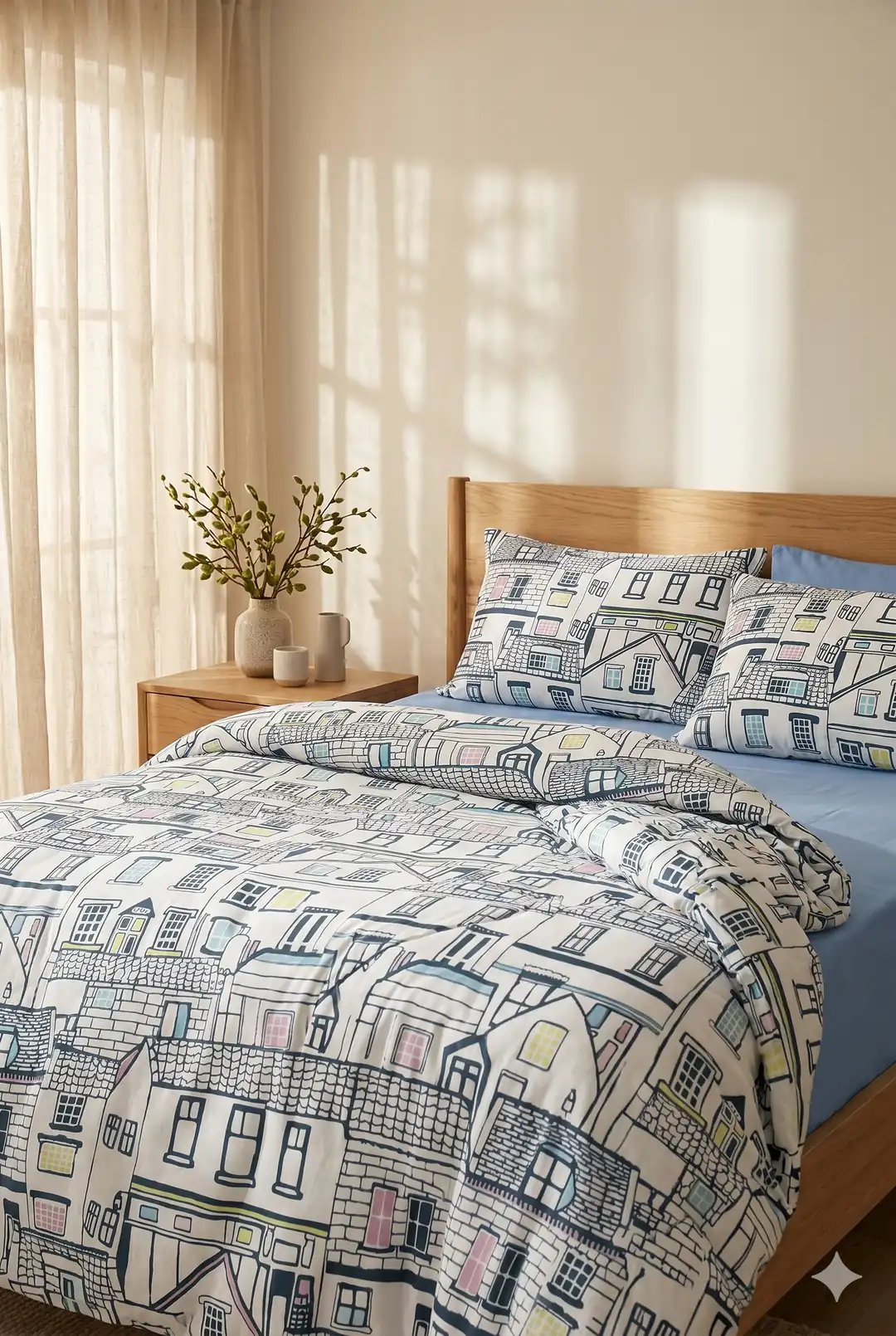 Cotton Collection Ranforce Tek Kişilik Nevresim Takımı City