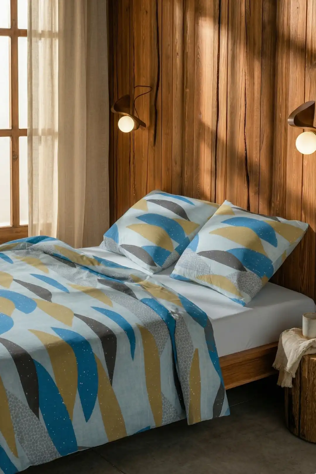 Cotton Collection Çift Kişilik Nevresim Takımı Adalar 2