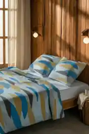 Cotton Collection Çift Kişilik Nevresim Takımı Adalar 2