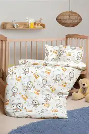 Cotton Collection %100 Pamuk Bebek Nevresim Takımı Lion 1