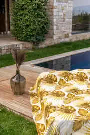 Cotton Collection Tek Kişilik Yatak Örtüsü Palmera 10