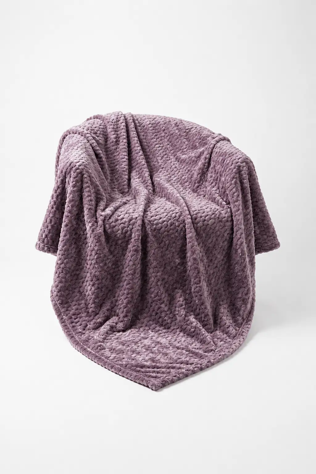 La Notte Soft Elegant Tek Kişilik Battaniye Mürdüm 5