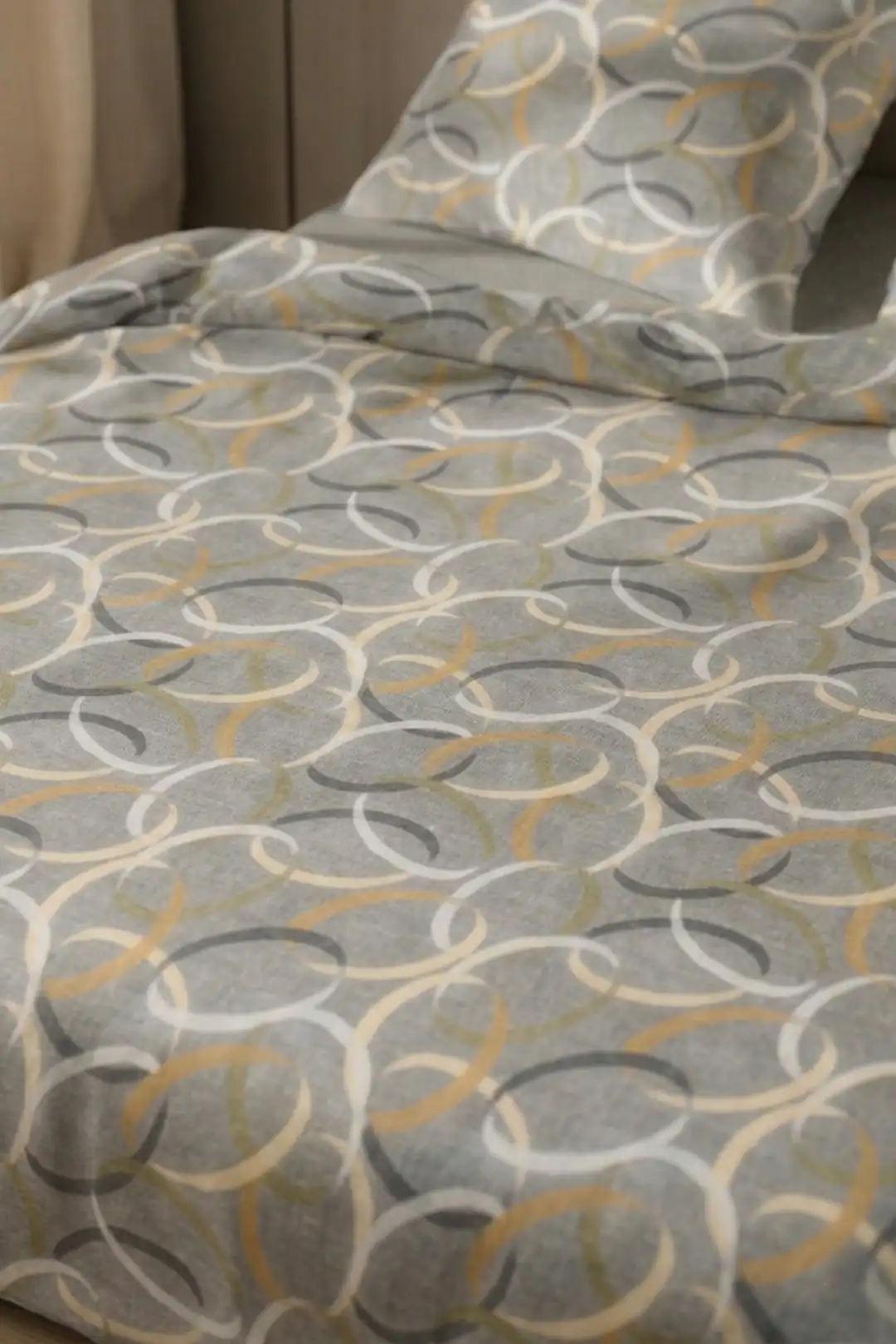 Cotton Collection Çift Kişilik Nevresim Takımı Halka 2