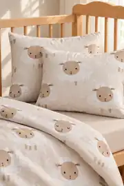 Cotton Collection %100 Pamuk Ranforce Bebek Nevresim Takımı Little Sheeps 3