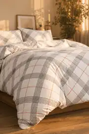 Cotton Collection Ranforce Çift Kişilik Nevresim Seti Grey Red 5