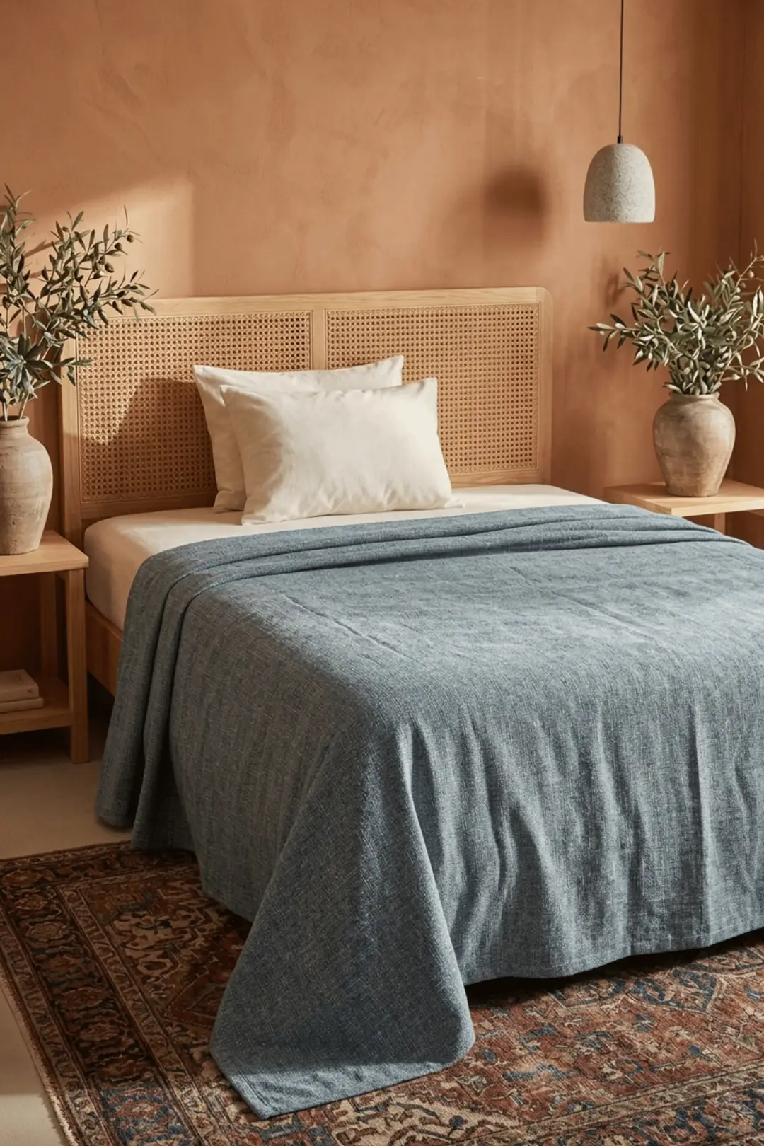 Cotton Collection Linen Tek Kişilik Pike Petrol 160x230 cm