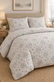 Cotton Collection Flanel Çift Kişilik Nevresim Seti Snow 2