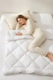 Cotton Collection Tek Kişilik Silikon Yorgan Beyaz 1
