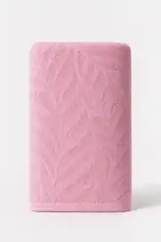 La Notte Flora Queen Kadife Duş Havlusu Pembe 70x150 cm 4