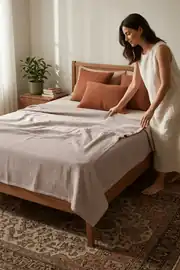Cotton Collection Dash Tek Kişilik Pike Kahve 160x230 cm 3