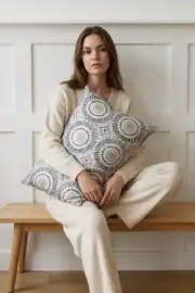 Cotton Collection Ranforce 2'li Yastık Kılıfı Lunera Çok Renkli 2