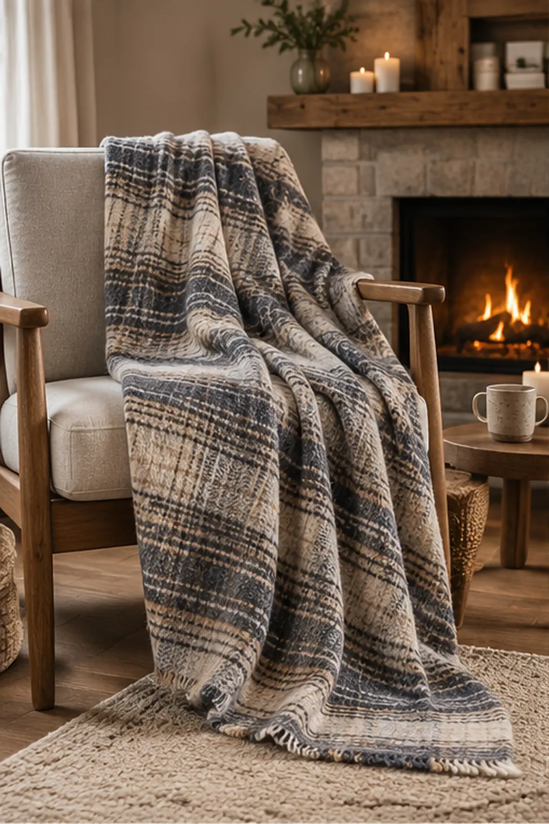 La Notte Scotch Trendy Tek Kişilik Battaniye Gri