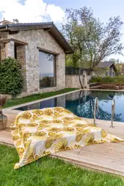 Cotton Collection Çift Kişilik Yatak Örtüsü Palmera 4
